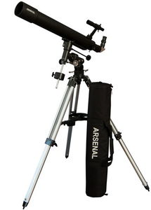 Телескоп Arsenal 90/800, EQ3, рефрактор. С сумкой